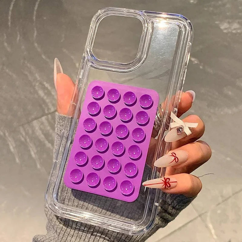 3D Suction Cup Case For iPhone 15 11 12 Pro Max XR X XS 7 8 Plus SE Case For iPhone 14 13 Pro XS Max Transparent Fundas